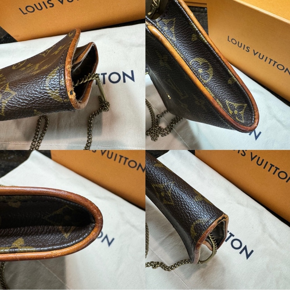 Authentic Louis Vuitton Twin GM Pochette Brown Monogram CA0070 - Picture 10 of 13